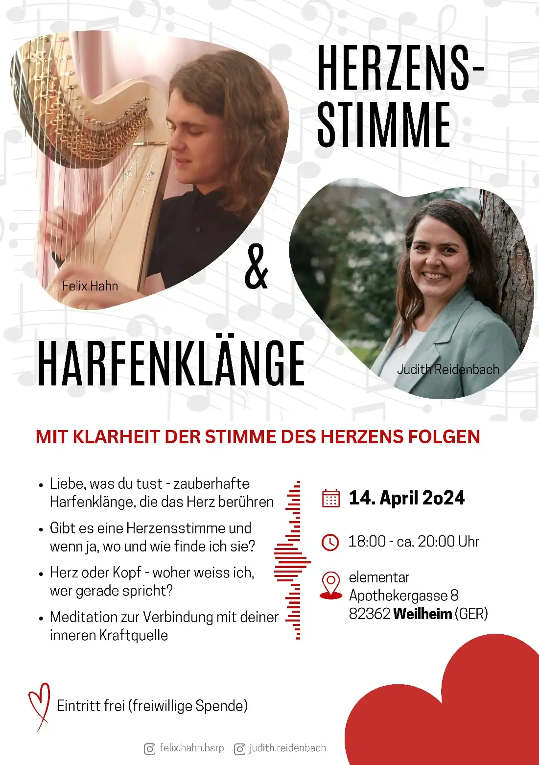 Herzensstimme und Harfenklänge